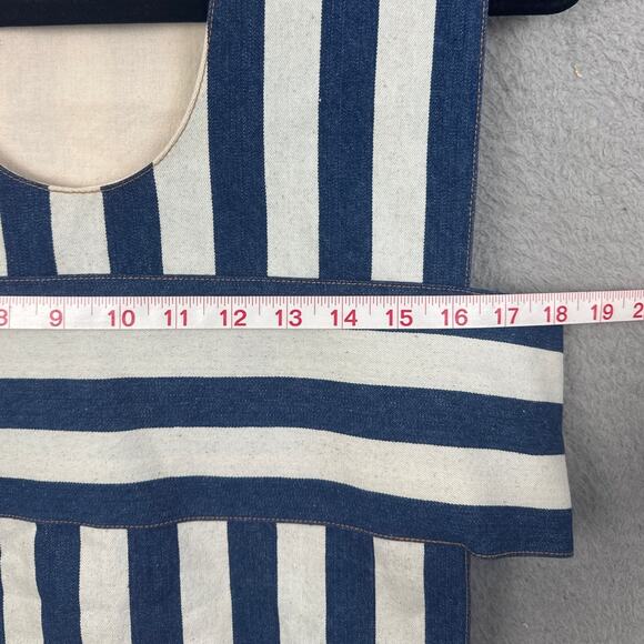Nancy Stella Soto Denim Striped Leisure Suit Size S Avant Garde Designer Rare - Picture 11 of 12